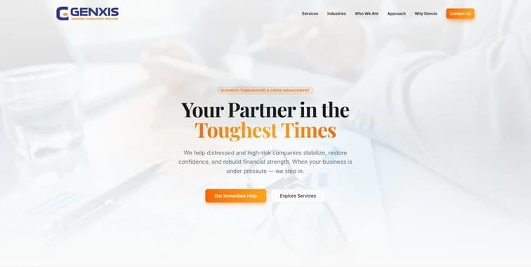 Genxis Consulting website