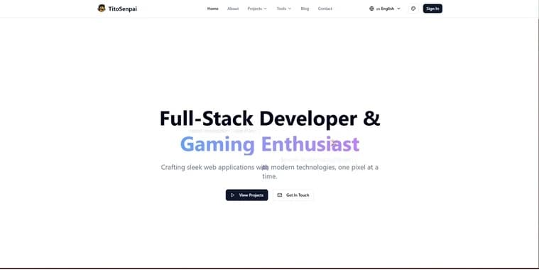 Personal Portfolio website