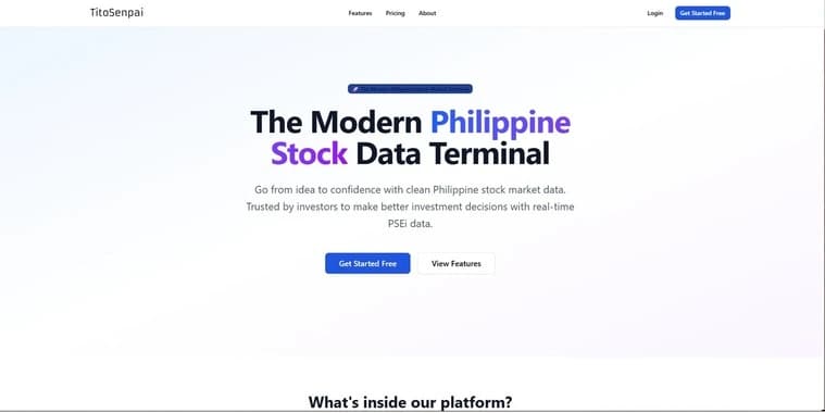PSE Market API website