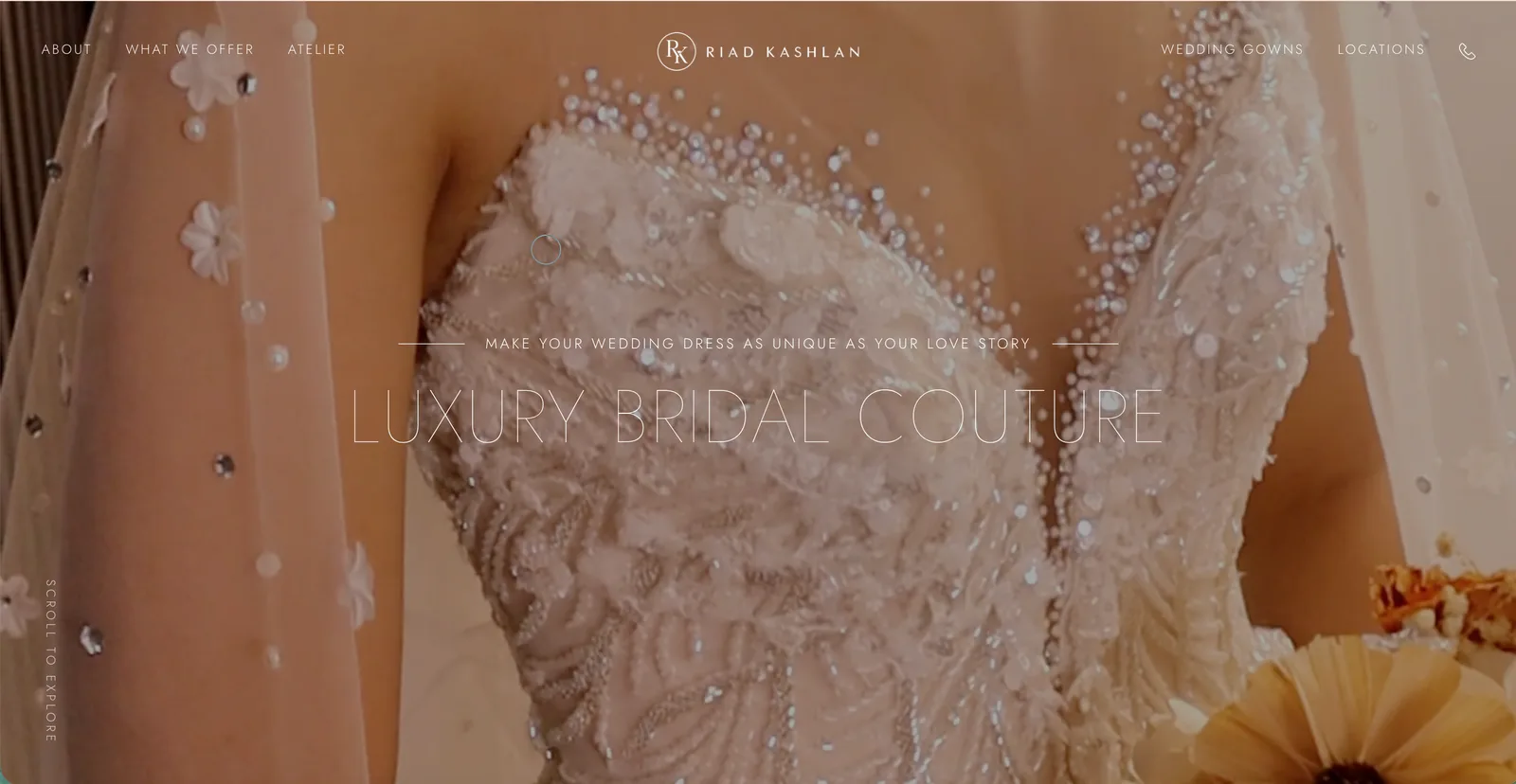 Riad Kashlan Bridal Couture website